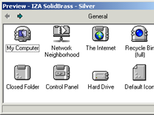 IZA SolidBrass - Silver