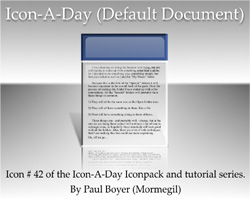 Icon-A-Day #42 (Default Document)