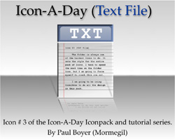 Icon-A-Day #3 (Text File)