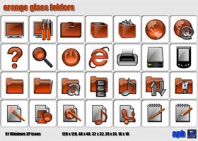 Orange Glass Folders