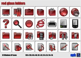 Red Glass Folders