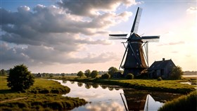 a Dutch windmill