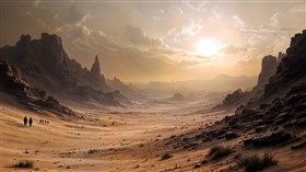 A desert scene