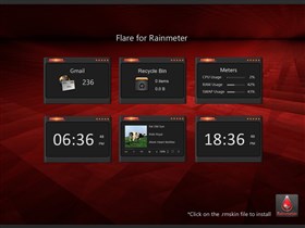 Flare Dark Rainmeter