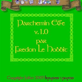 Fredon Le Hobbit - Parchemin Elfe