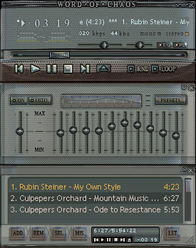 Word Of Chaos II winamp skin