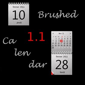 Brushed Calendar 1.1