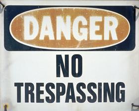 No Trespassing