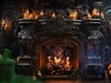 Halloween Fireplace Bubbling Cauldron ws