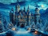 Snowy Blue Winter Castle