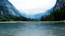 Rainy Mountan Valley