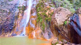 Colored Rock Waterfalls