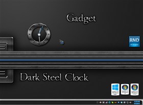 Dark Steel Clock Gadget