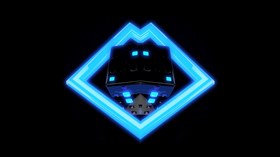 4K Blue Cubed
