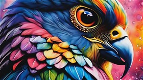 4K Bird of Colors