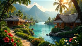 4K Island Huts