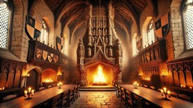 4K Castle Flames