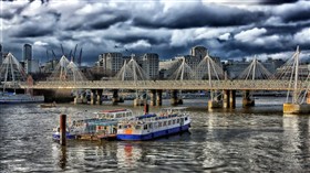 HDR London River Storm