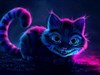 4K Cheshire Cat neon glow