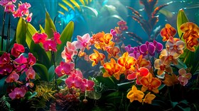 4K Orchid Garden