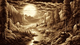 4K Dark Forest Moon3