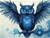 Blue owl of prey