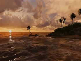 palm island sunset