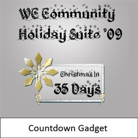 WC Community Holiday Suite '09 - Countdown Widget