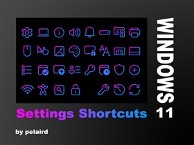 Windows 11 Settings Icons