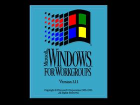 Windows for Workgroups 3.11 bootscreen