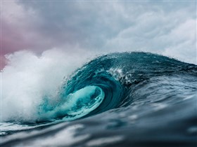 Barreling Ocean Waves
