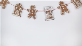 String of Gingerbread Cookies