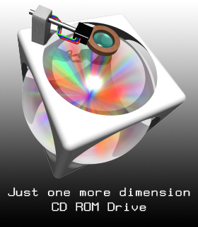 CD ROM drive (Just One More Dimension)