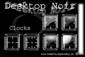 Desktop Noir ClockPack 1