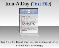 Icon-A-Day #3 (Text File)