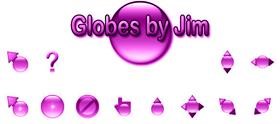 Globes by Jim - Purple