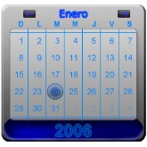 Silver Glass Calendar