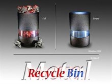 Metal Recycle Bin