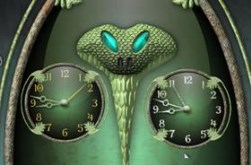 Slytherin House Clock