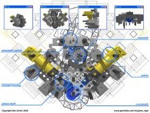 Lego Pneumatic V8