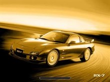 Mazda RX7 - gold