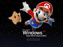 Windows XP Super Mario Galaxy Edition Stars