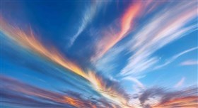 Cirrus Clouds At Sunset