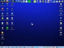 My dark blue desktop