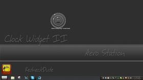 Aero Station Clock Widget II
