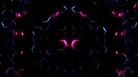 4K Electric Hexagons