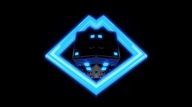 4K Blue Cubed