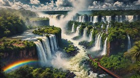 4K Iguazu Falls Brazil Argentina