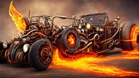 4K Steampunk Racer