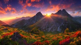 4K Beautiful Mountain Landscape